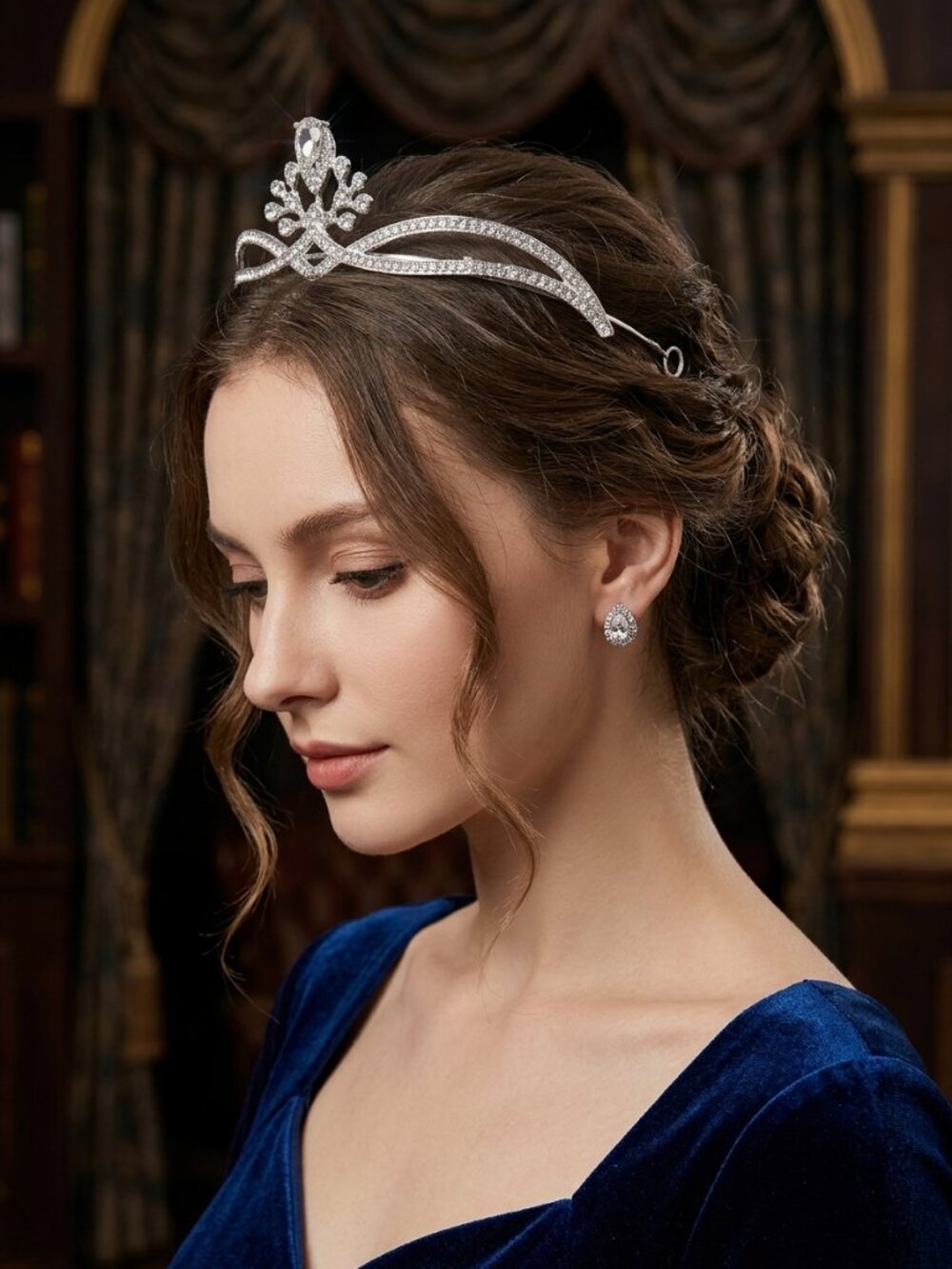Crystal Rhinestone Princess Tiaras for Birthday Wedding